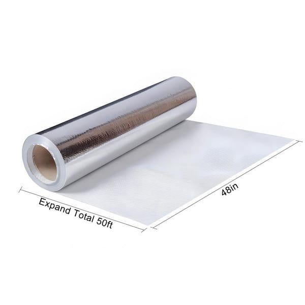 Wellco 48 in. x 50 ft. Radiant Barrier Aluminum Foil Reflective