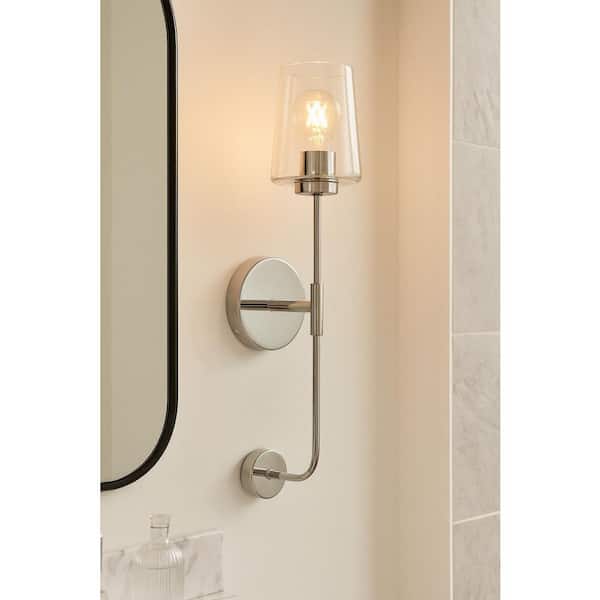LARK Kline 5.0 in. 1 Light Chrome Vanity Light