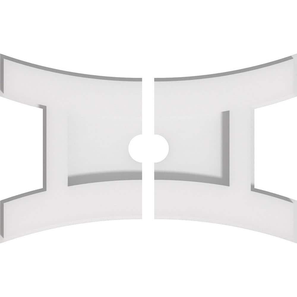 10 in. x 6.62 in. x 1 in. Haven Architectural Grade PVC Contemporary Ceiling Medallion (2-Piece) price history on PriceWatchPro