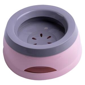 20 oz. Hydrain' Anti-Spill Water and Food Pet Bowl in Pink