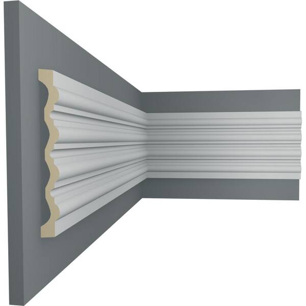 Ekena Millwork 1-7/8 in. x 15 in. x 78-3/4 in. Primed Polyurethane Victorian Casing
