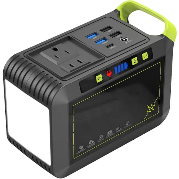 Portable Power Station 88Wh Solar Generator Fast Charging with AC Outlet in Compact Size for Outdoor Backup