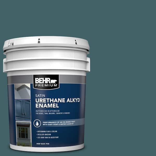 BEHR PREMIUM 5 gal. #T17-12 Wanderlust Urethane Alkyd Satin Enamel Interior/Exterior Paint