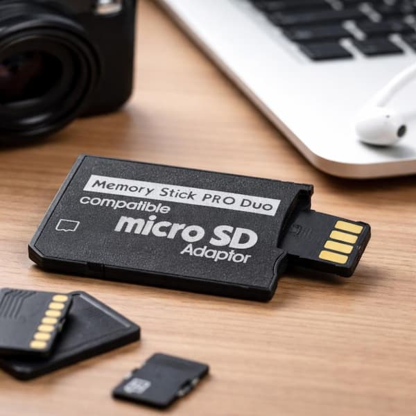 Subtel Adattatore MemoryStick Pro Duo Per MicroSD - Trasferisci Foto Da Fotocamera Sony A Telefono - 5