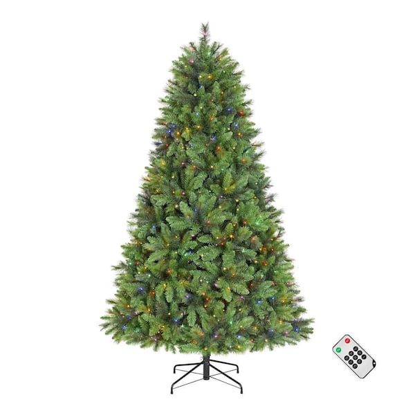 Home Accents Holiday 7.5 ft. Oxford Pine LED Pre-Lit