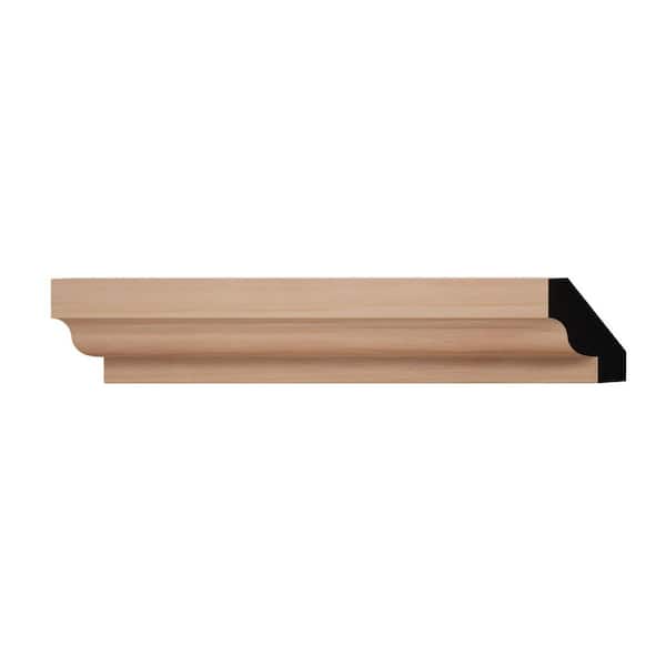 Ekena Millwork WM60 1.06 in. D x 1.41 in. W x 6 in. L Wood (Cherry) Crown Moulding Sample