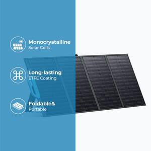 120-Watt Outdoor Use Foldable Solar Panel with Adjustable Kickstands for EB3A/EB55/EB70/AC200P/AC200MAX/AC300