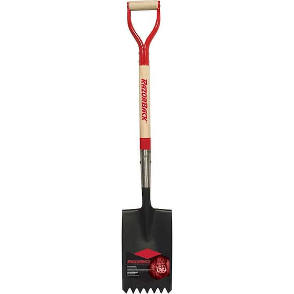 Razor-Back 30 in. Wood D-Handle Roof Shovel 46142 - The Home Depot