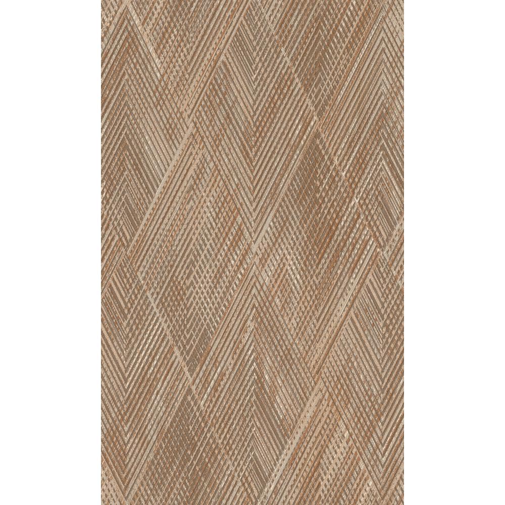Gold, Brown Playful Textured Geometric Printed Non-Woven Paper Nonpasted Textured Wallpaper 57 Sq. Ft. price history on PriceWatchPro