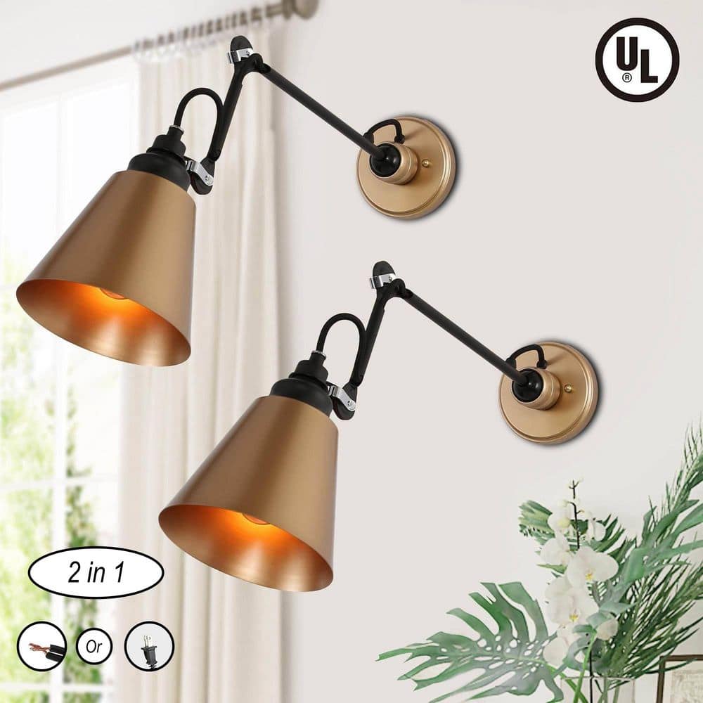 CO-Z Plug-in Swing Arm Wall Mount Sco...