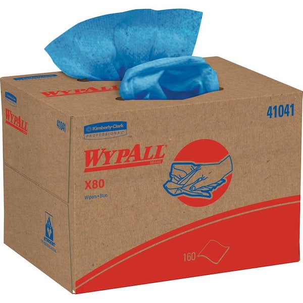 WYPALL X80 Blue Wipers Brag Box (160-Count)