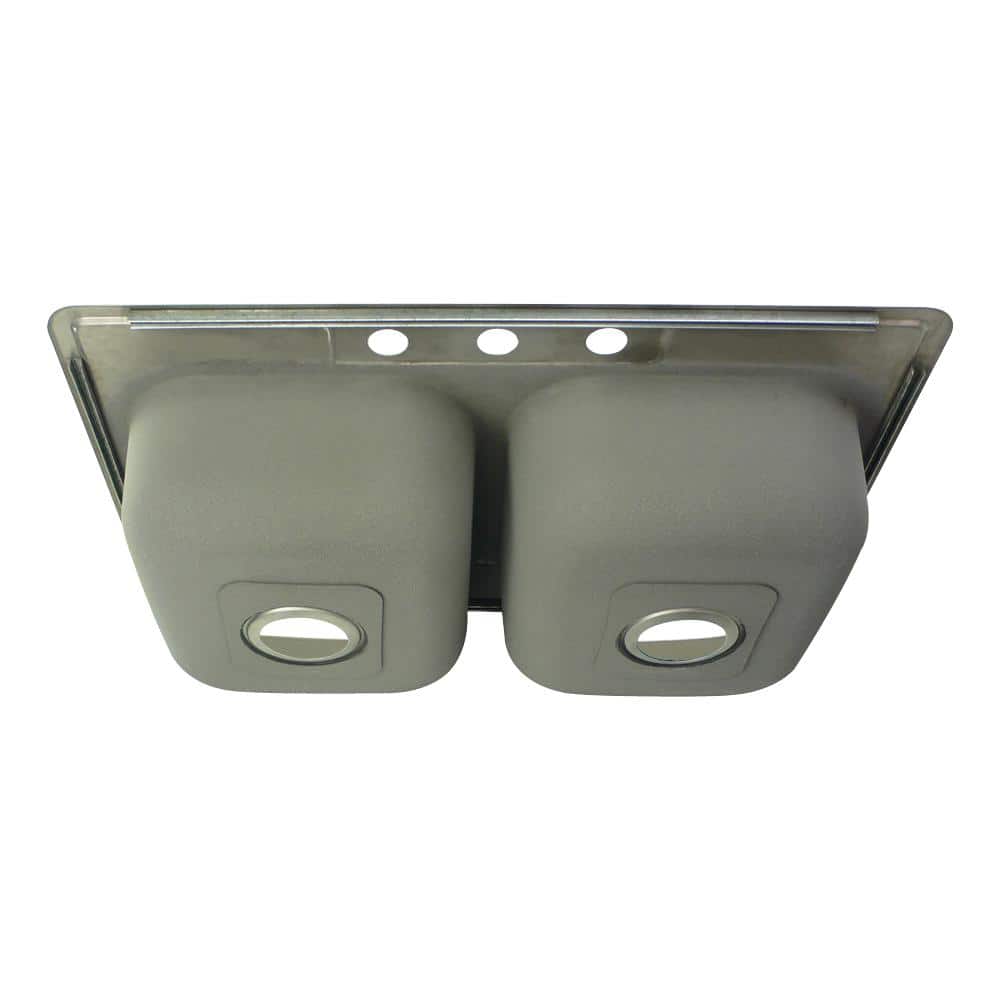 33'' Brushed Stainless Steel Double Bowl Drop-In Kitchen Sink