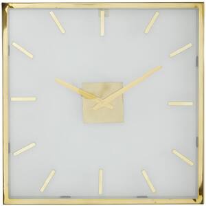 Gold Stainless Steel Glam Wall Clock