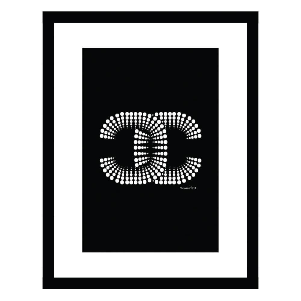 Fashion Designer Glam Logo-Framed Print by Fairchild Paris Abstract Poster Art Print 18 in. x 14 in. price history on PriceWatchPro