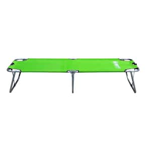 One Person 5 ft. 10 in. Tall Lightweight Cot Green
