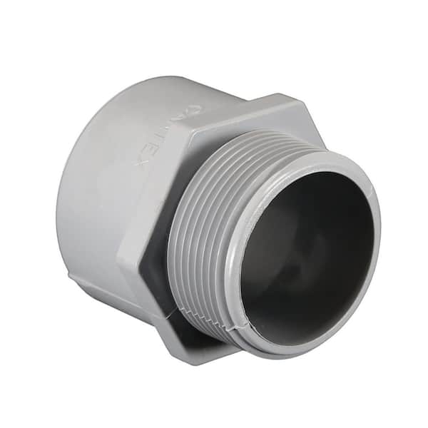 Cantex 1 in. PVC Male Terminal Adapter Conduit Fitting for Cantex PVC Conduits