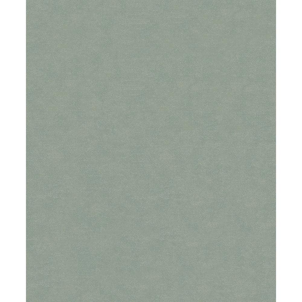 Flora Collection Grey/Green Plain Linen Effect Shimmer Finish Non-Pasted Vi