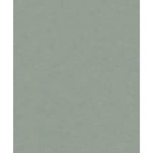 Flora Collection Grey/Green Plain Linen Effect Shimmer Finish Non-Pasted Vinyl on Non-Woven Wallpaper Roll