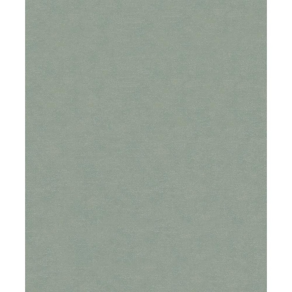Unbranded Flora Collection Grey/Green Plain Linen Effect Shimmer Finish Non-Pasted Vinyl on Non-Woven Wallpaper Sample