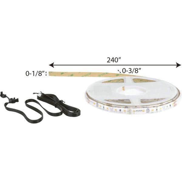 Progress Lighting Hide-a-Lite LED Tape 20 ft. LED Silicone Tape Under  Cabinet Reel 3000K, Field Cuttable Every 4 in. P700010-000-30 - The Home  Depot
