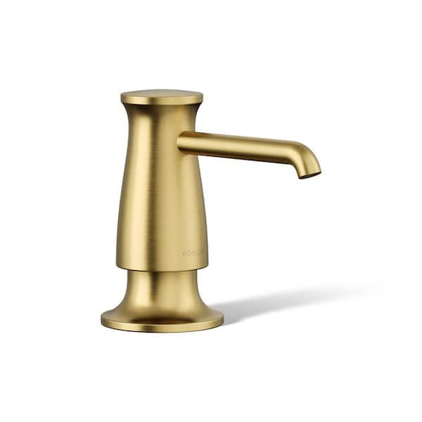 Soap/Lotion Dispenser in Vibrant Brushed Moderne Brass