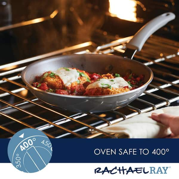 Rachael Ray Cook + Create Aluminum Nonstick Frying Pan 10 Gray