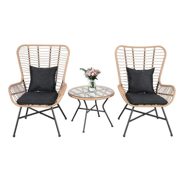 2 seater bistro set with cushions