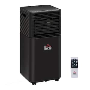 8,000 BTU Portable Air Conditioner Cools 200 Sq. Ft. with 24 Hour Timer in Black