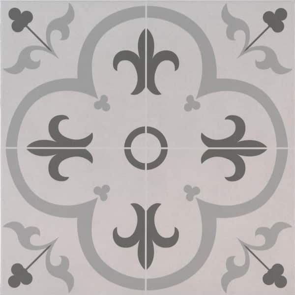 MSI Firenze Gray 18 in. x 18 in. Matte Ceramic Floor and Wall Tile (20.25 sq. ft./Case)