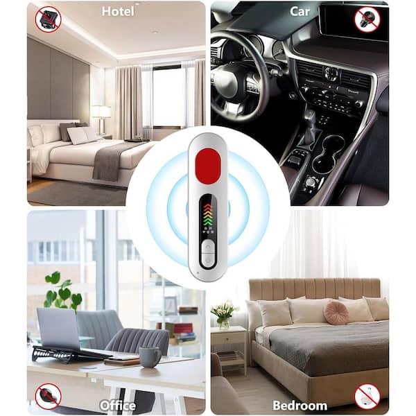 Ahfiwaso - Hidden Camera Detector 2005 New Portable Camera Finder, Tracker Detector 6 Levels Sensitivity 4 Modes, 35H Work Time