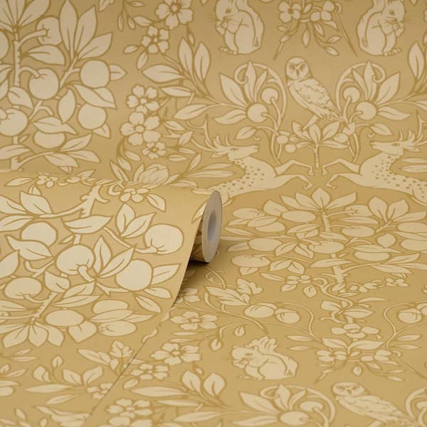 Richmond Mustard Floral Wallpaper – Hill Home Decor