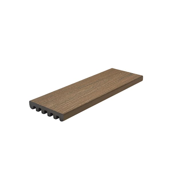 Enhance Naturals 1 in. x 6 in. x 20 ft. Toasted Sand Grooved Edge Brown Composite Deck Board