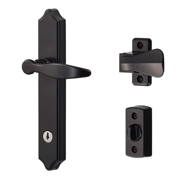 IDEAL SECURITY ML Lever Set with Keyed Deadbolt (USA Black)