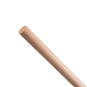 Oak Round Dowel - 36 in. x 0.875 in. - Sanded and Ready for Finishing - Versatile Wooden Rod for DIY Home Projects