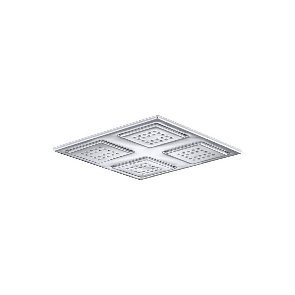 KOHLER WaterTile Rain 1Spray 9.9 in. Single Wall Mount Fixed Rain