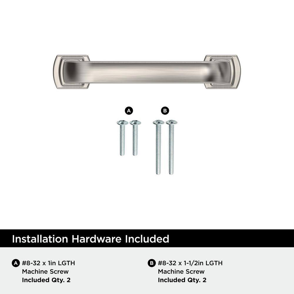 Satin Nickel 3" Modern Cabinet Drawer Pull