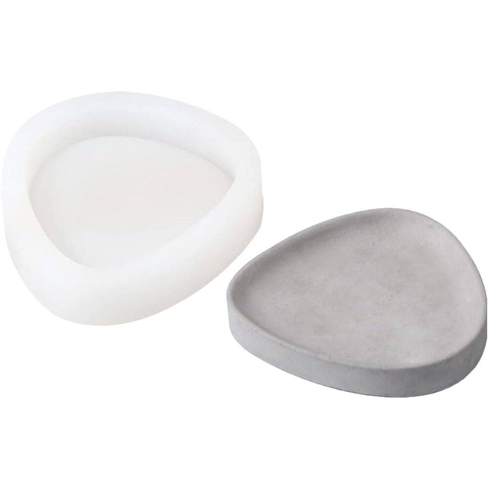 Silicone Concrete Tray Mold for DIY Handmade Jewelry Cement Plaster Clay Projects, Washable Reusable, 11cmx10.2cmx2cm price history on PriceWatchPro