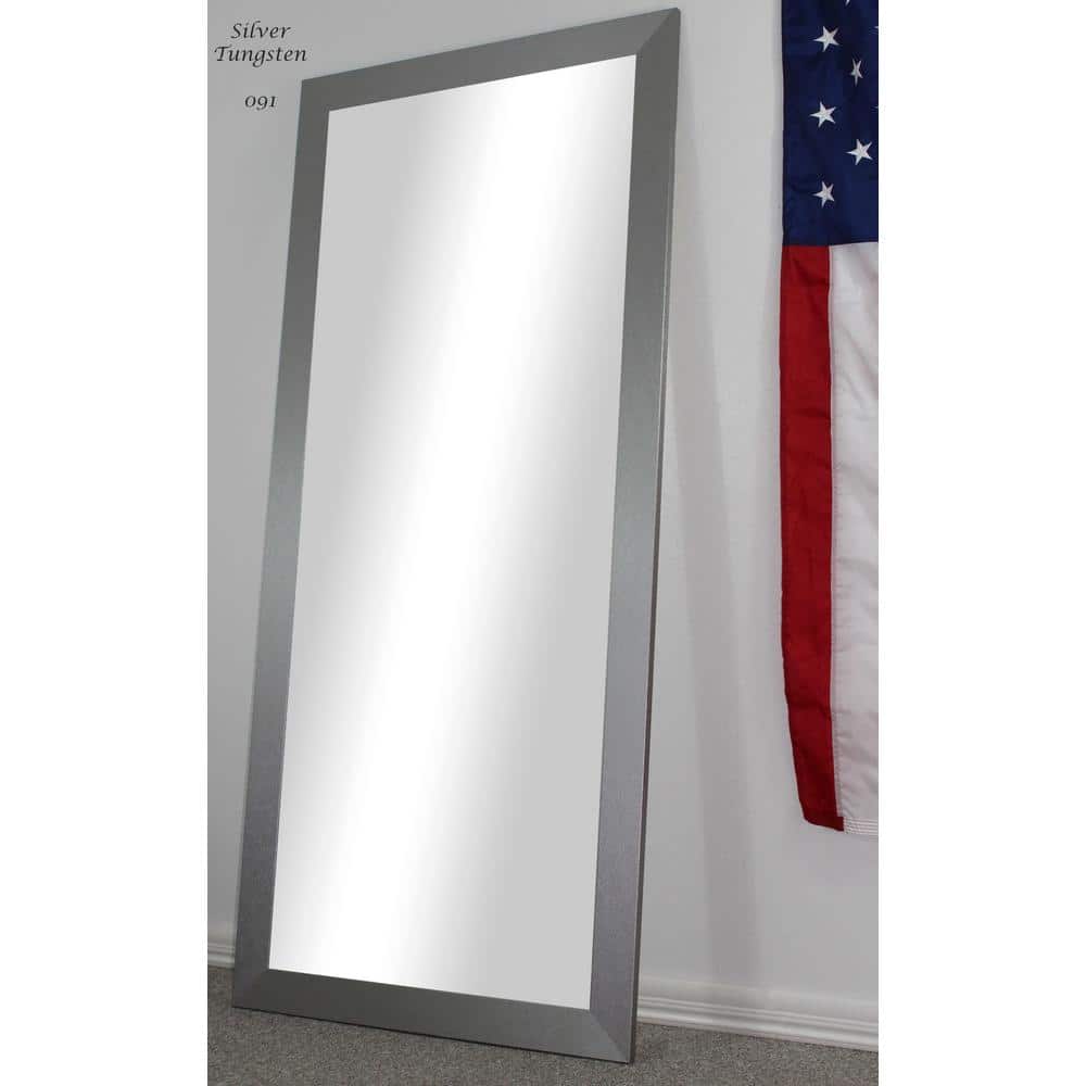 Oversized Gray Composite Modern Mirror (66 in. H X 31 in. W)