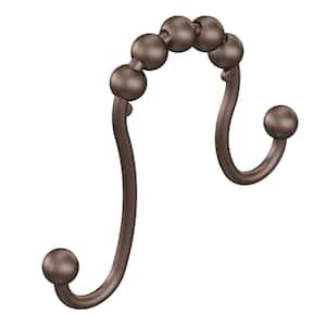Shower Curtain Rings in Old World Bronze (12-Pack)