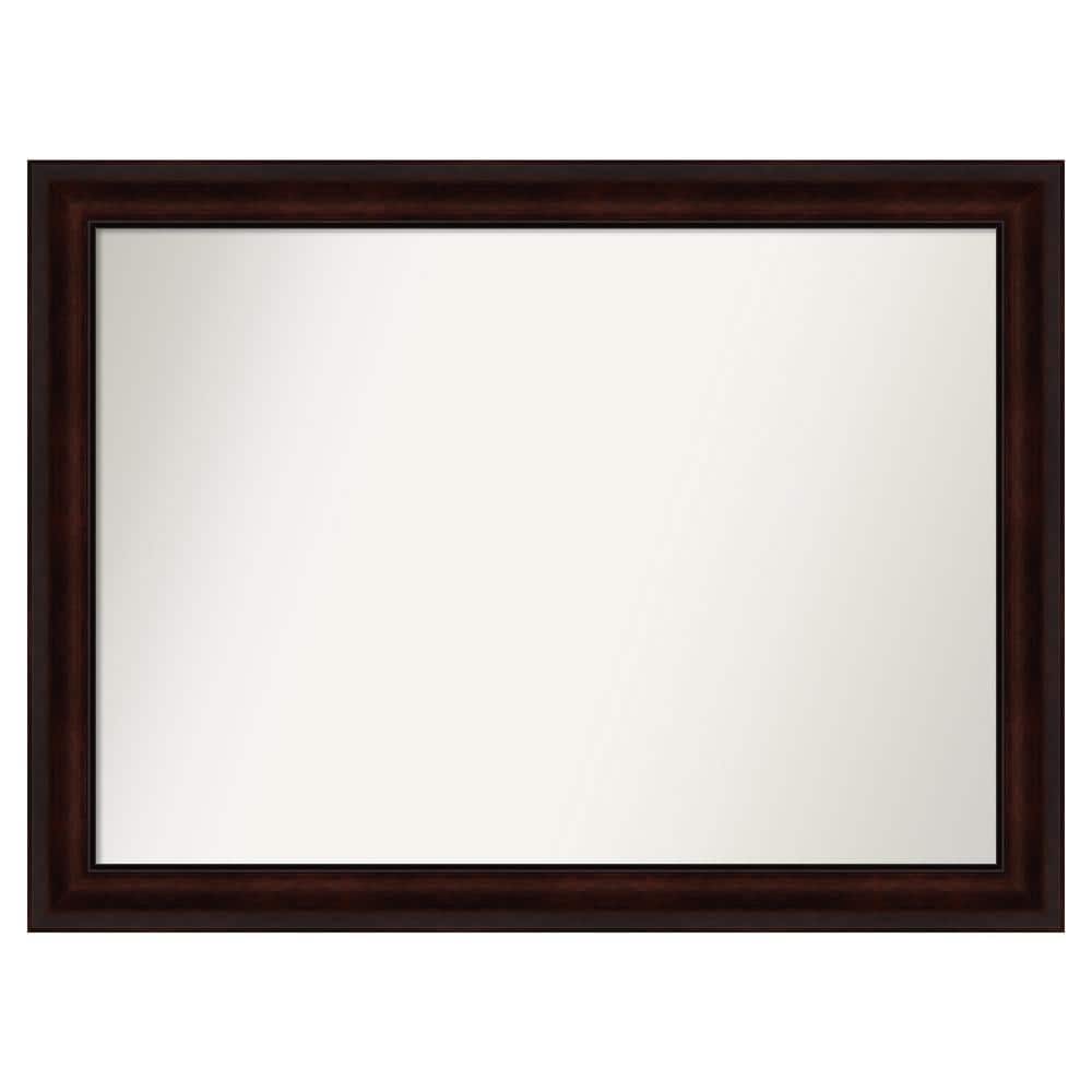 Coffee Bean Brown 43.25 in. x 32.25 in. Custom Non-Beveled Satin Recycled Polystyrene Framed Vanity Wall Mirror price history on PriceWatchPro