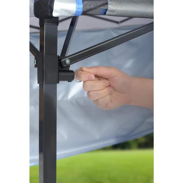 6 ft. x 6 ft. Blue Go Hybrid Compact Backpack Canopy