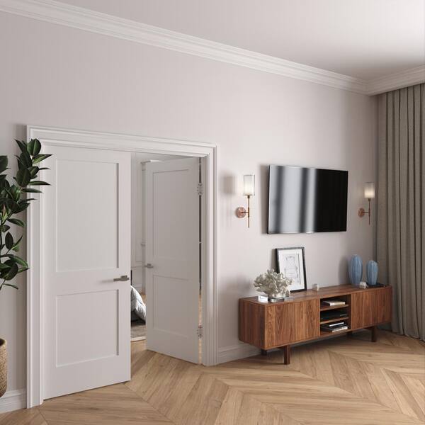 RESO 60 in. x 80 in. Bi-Parting Solid Core Primed Composite Double