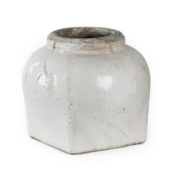 Zentique Stoneware Semi-glazed Large Decorative Vase
