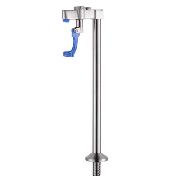 IVIGA 13.6 in. Commercial Deck Mount Pot Filler Faucet, Glass Filler Faucet w/ G1/2in. Male Shank w/ Adapter in Brushed Nickel