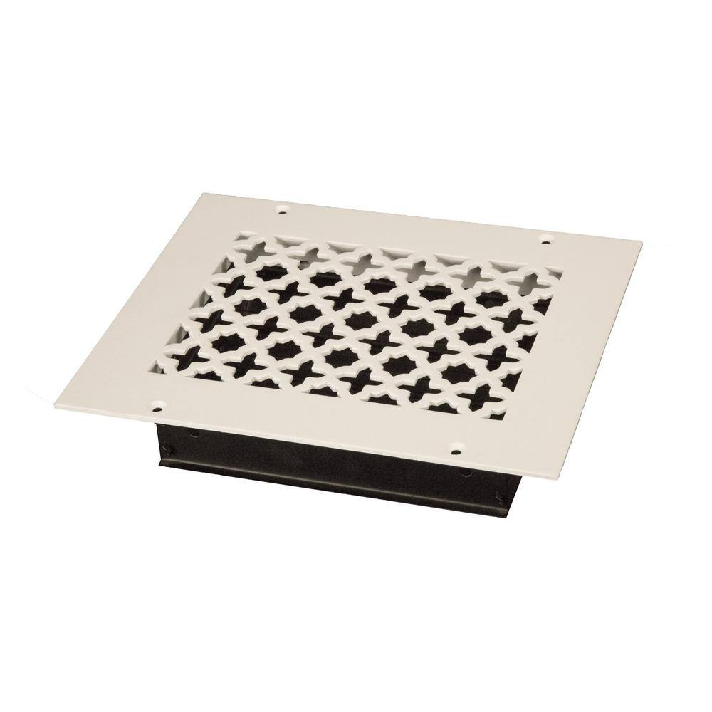 Victorian 8 in. x 6 in. White/Powder Coat, Steel Wall/Ceiling Vent with Opposed Blade Damper price history on PriceWatchPro
