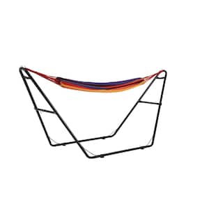 Outdoor Leisure 10.5 ft. Free Standing Bed Hammock with Stand in Tropical Stripe