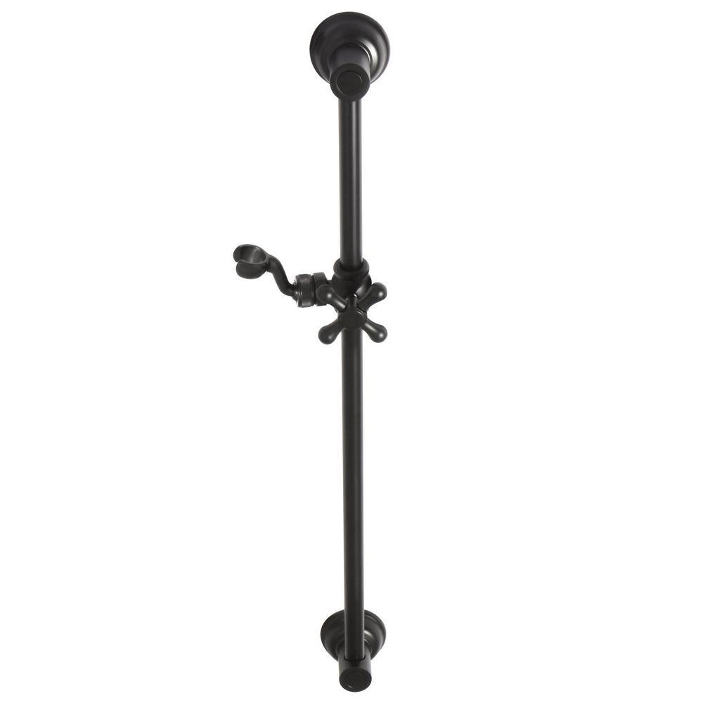 Kingston Brass Shower Scape 24 in. Shower Slide Bar in Matte Black
