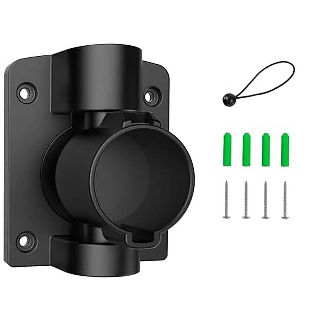 Electric Vehicle Wall Mount Swivel Charger Holder Organizer SAE J1772 Nozzle Base Indoor Outdoor Kit price history on PriceWatchPro