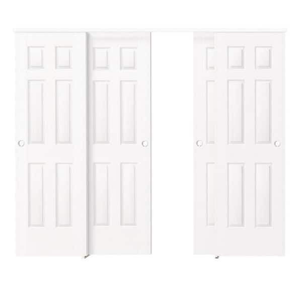 BH BARNER HOME 96 in. x 80 in. MDF, Hollow Core, White, Painted