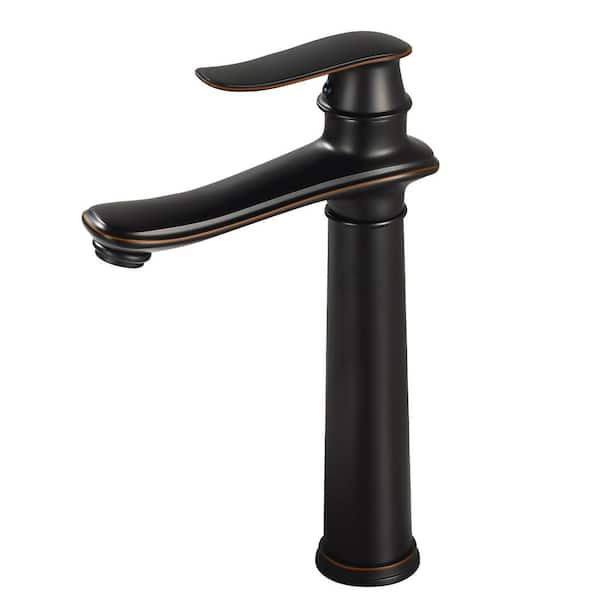 Single Handle Single Hole Bathroom Vessel Sink Faucet Waterfall Bathroom Sink Faucet in Oil Rubbed Bronze